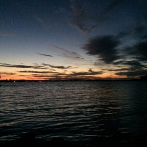 coucher de soleil archipel Stockholm