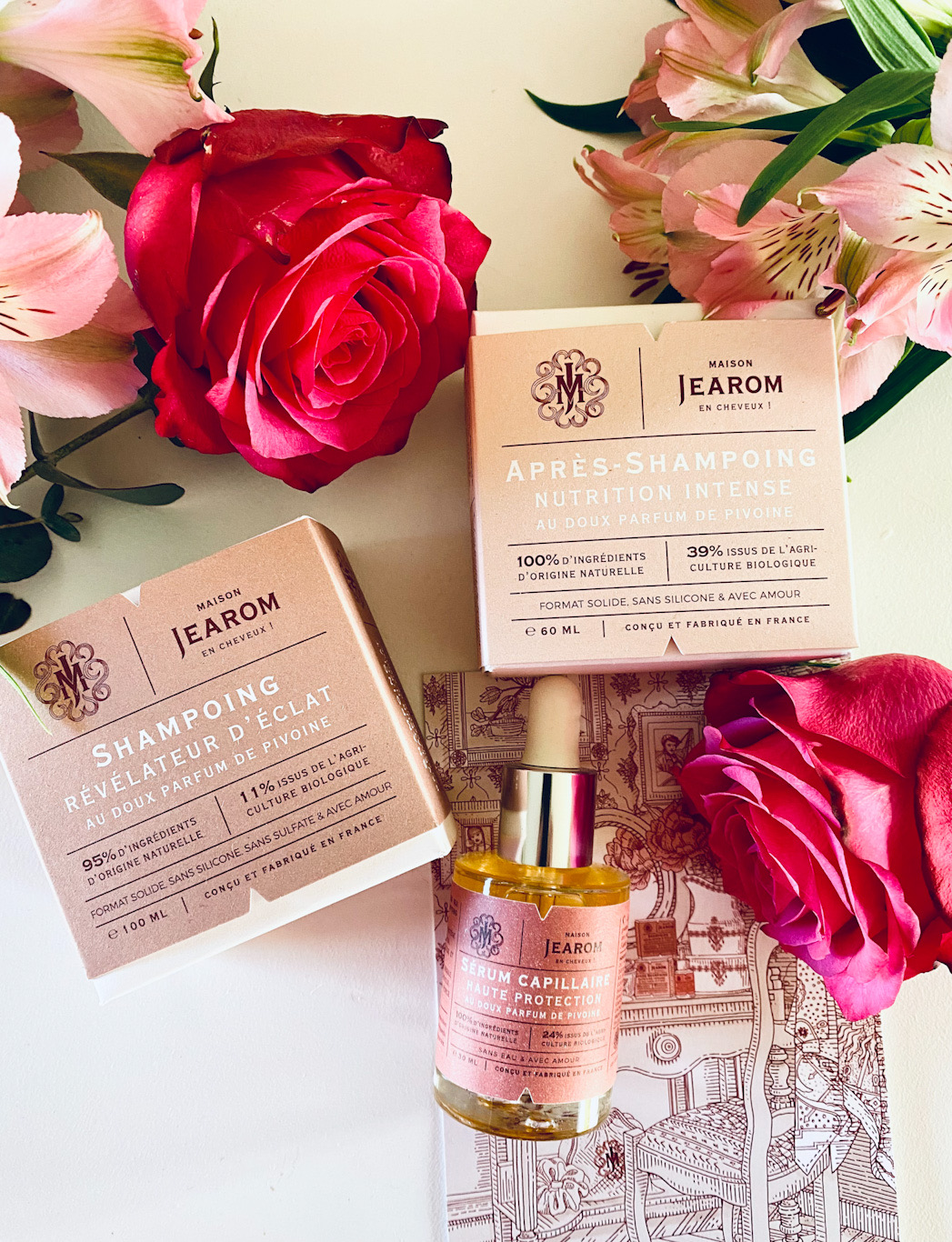 Routine cosmétiques solides pour cheveux