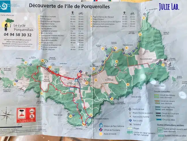 Carte Porquerolles