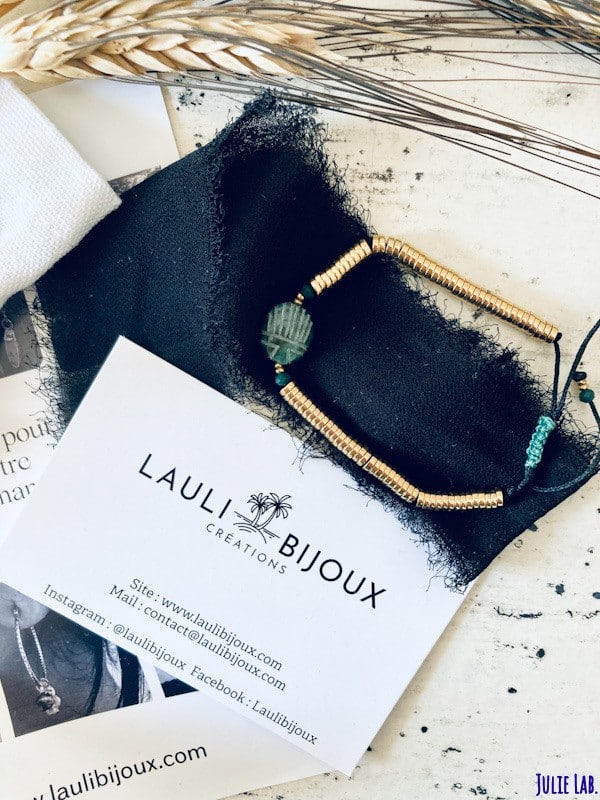 Bracelet Scarabée Porte Bonheur Laulibijoux