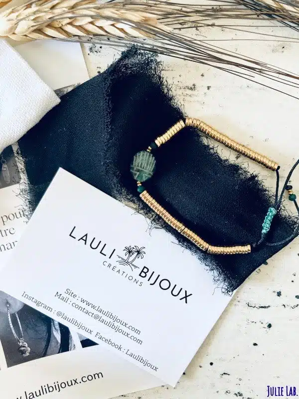Bracelet Scarabée Porte Bonheur Laulibijoux