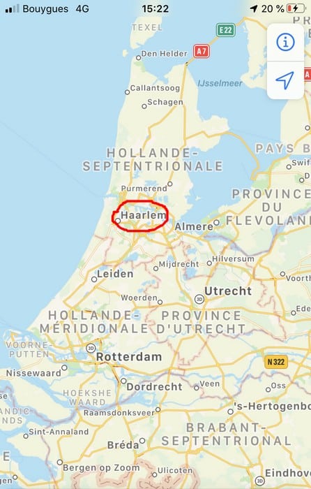 Carte Hollande Septentrionale