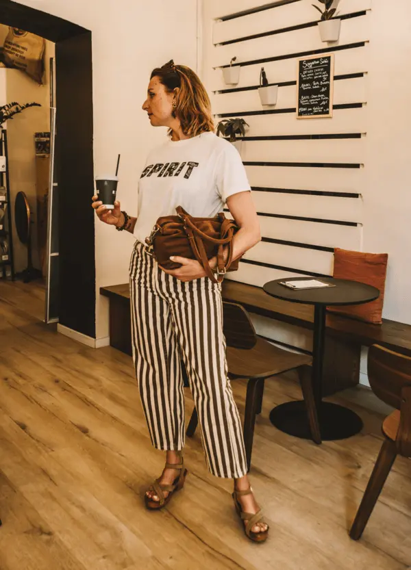 Tenue Pantalon Rayé Promod Rayures