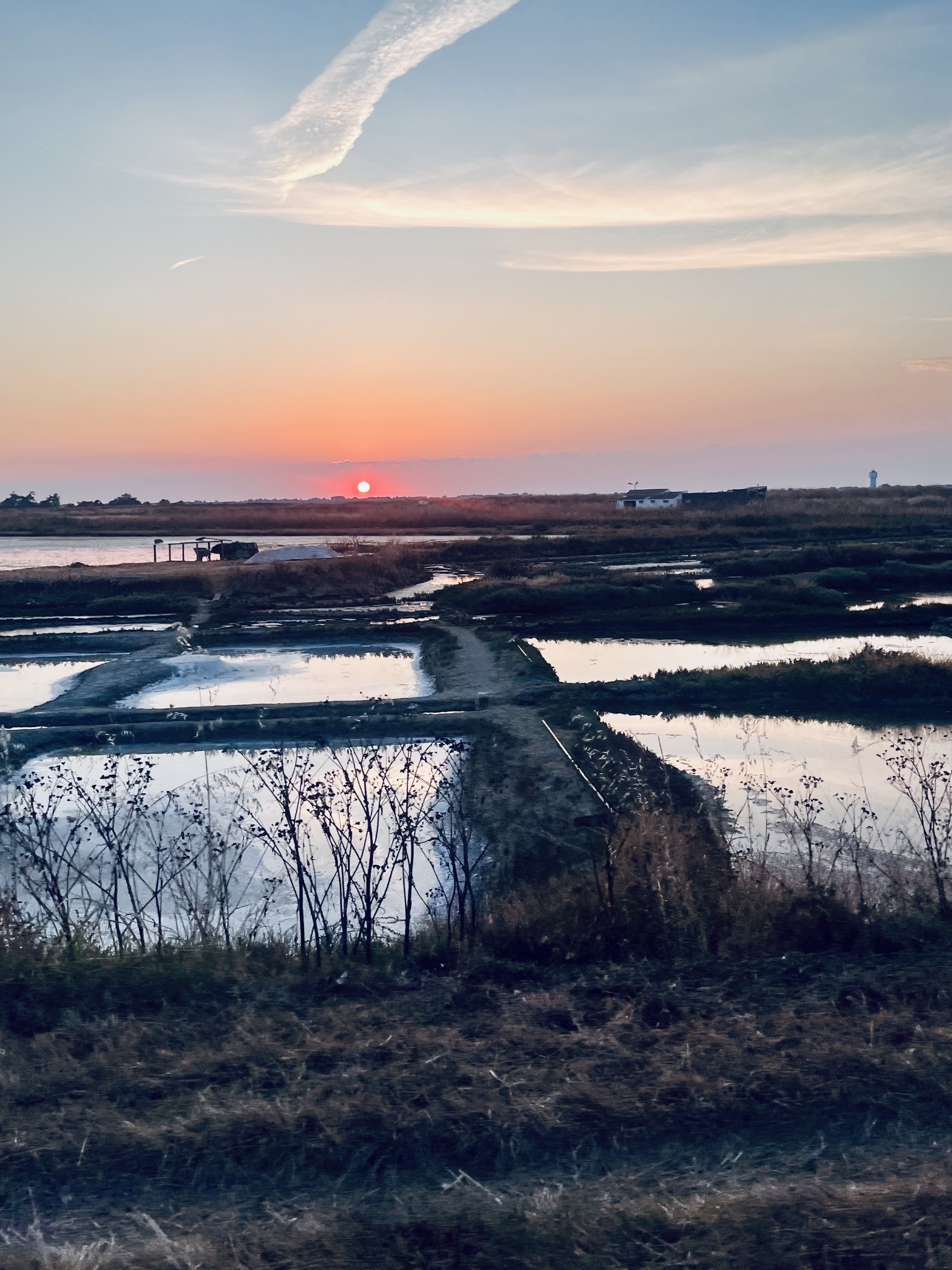 Coucher de Soleil sur les Marais Salants de Noirmoutier