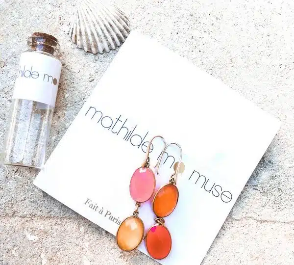 Boucles d'Oreille Sunrise Mathilde Ma Muse Lithothérapie