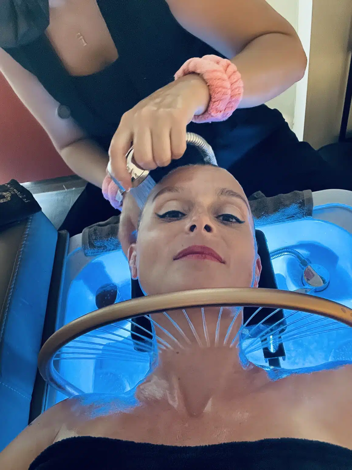 Rinçage du Shampoing Cerceau de jets